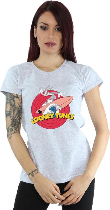 Immagine prodotto Looney Tunes Bugs Bunny Surfing Maglietta Donna (L)