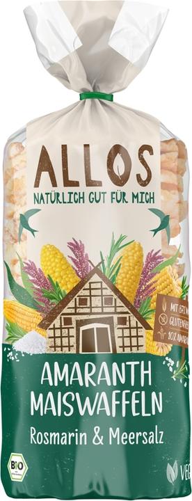 Image du produit Allos Gaufrettes de maïs à l'amarante Romarin et sel marin (100 g)
