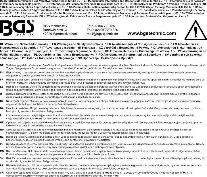 Immagine prodotto BGS Tester compressione M12 + M14