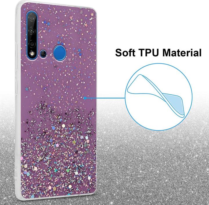 Actual product image Cadorabo TPU cover sparkling glitter (Huawei Nova 5i, Huawei P20 Lite (2019))