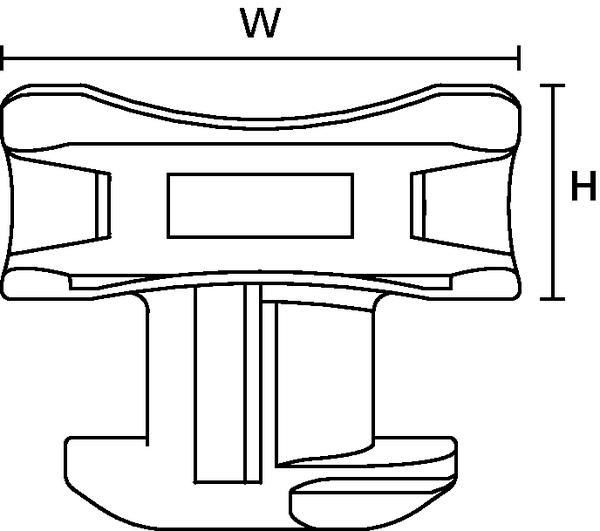 Image du produit HellermannTyton ACFM5W8PT4,5 Embase pour serre-câbles Rail profilé 151-03245 résistant aux chocs Noir 25 pcs. (Boucles de fixation, 17.50 mm, 25 pcs)