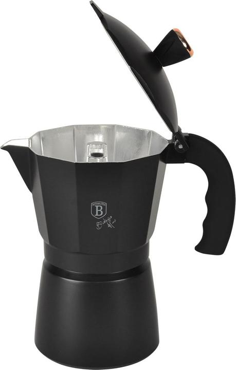 Produktbild BerlingerHaus Design Espressokocher fÃ¼r 6 Portionen, schwarz-rosÃ©gold (6 T.)