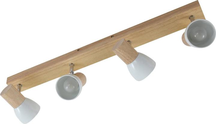 Produktbild Lindby Holz-Deckenlampe Thorin, vierflammig (E14)