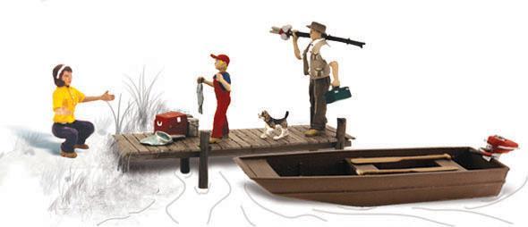 Actual product image Bachmann Trains H0 family goes fishing