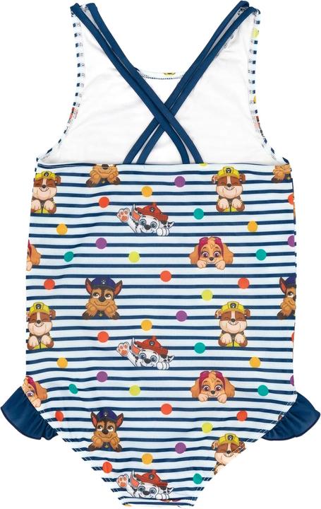 Actual product image Paw Patrol Girls Striped One Piece Swimsuit (98)