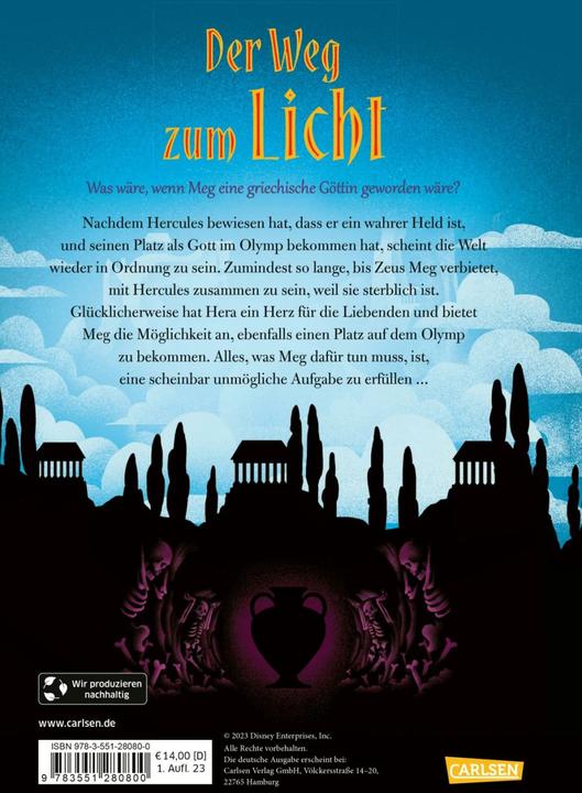 Actual product image Disney. Twisted Tales: Der Weg zum Licht (Hercules) (German, Walt Disney, Carlotta Ingwersen, Jen Calonita, 2023)