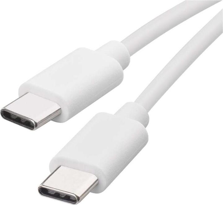 Actual product image Emos USB cable 2.0 C male - USB 2.0 C male 1m, white (1 m, USB 2.0)