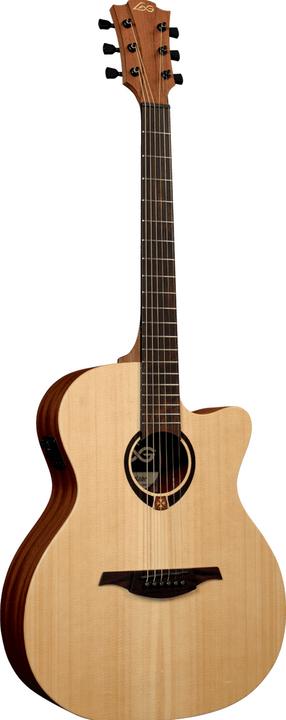 LÂG Auditorium Tramontane T70A (Guitare semi-acoustique, Épicéa, acajou, Bois brun)