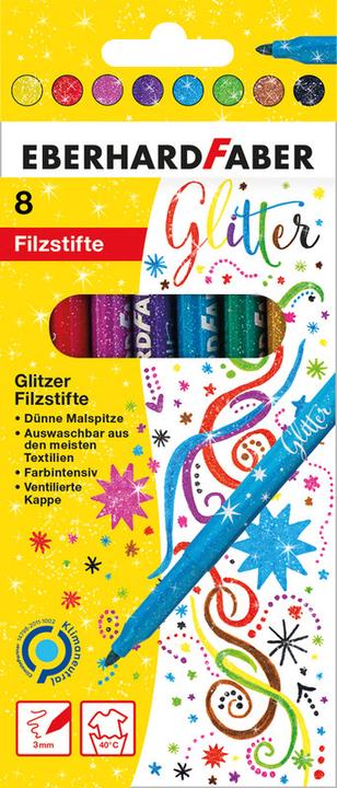Image du produit EberhardFaber Stylo en fibre Paillettes (Multicolore, 8 x)