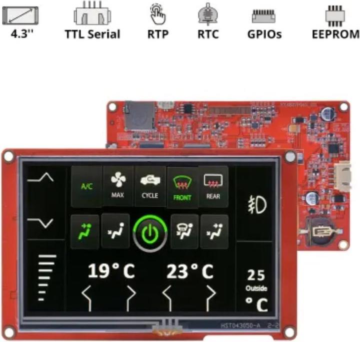 Immagine prodotto Sonoff Display touch TFT Nextion Intelligent da 4,3 pollici 480x272