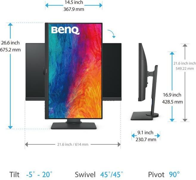 Immagine prodotto BenQ PD2705Q (2560 x 1440 pixel, 27")