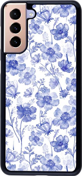 Actual product image PhoneLook Coque Spring 23 watercolor blue flowers (Samsung Galaxy S21+ 5G)