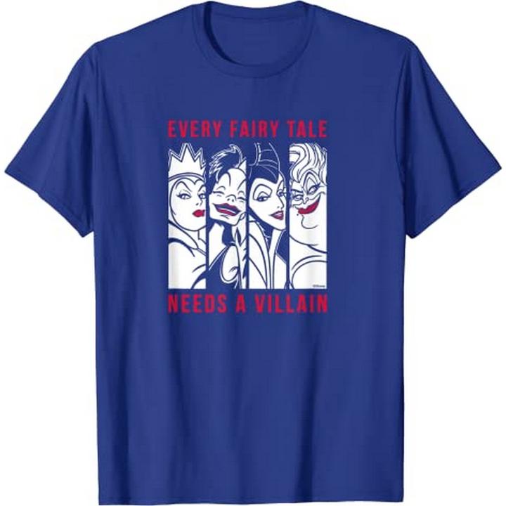 Immagine prodotto Disney Maglietta maschile in cotone Every Fairy Tale Needs A Villain (Ogni fiaba ha bisogno di un cattivo) (L)