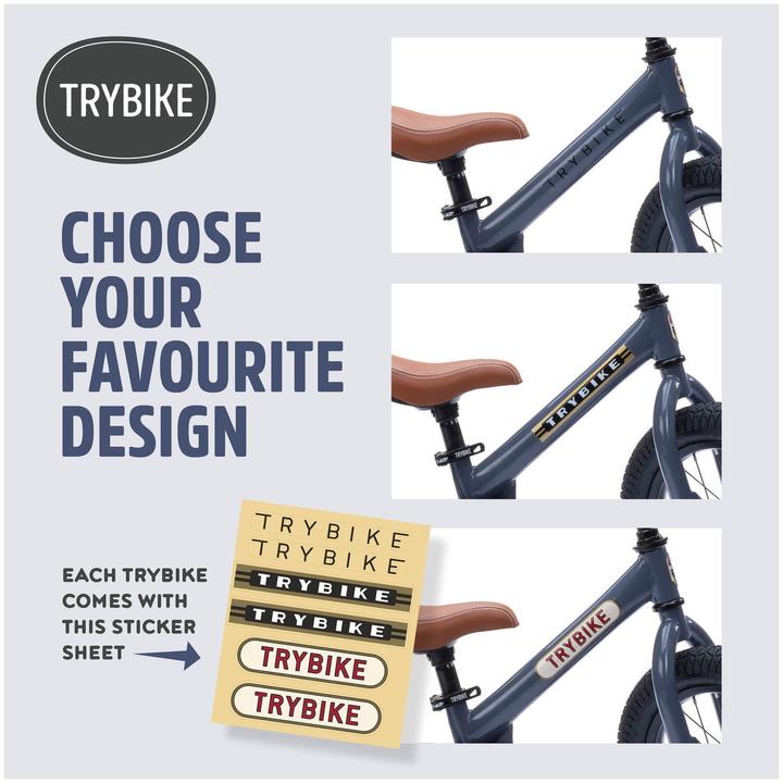 Image du produit Trybike Laufrad 2 in 1 vintage, grey matt (12")