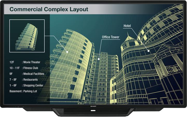 Produktbild Sharp BIG PAD PN-80TC3 - 203.2 cm (80") Diagonalklasse LED-Display - interaktiv - mit (1920 x 1080 Pixel, 80")