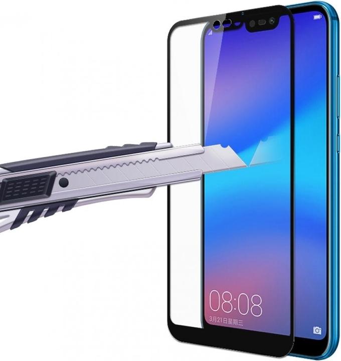 Actual product image Screenguard Honor 8X Full Screen Protective Glass Film 2.5D 9H (1 Piece, Honor 8X)