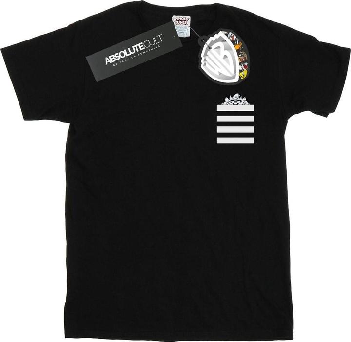 Produktbild Looney Tunes Taz Stripes Faux Pocket TShirt (S)