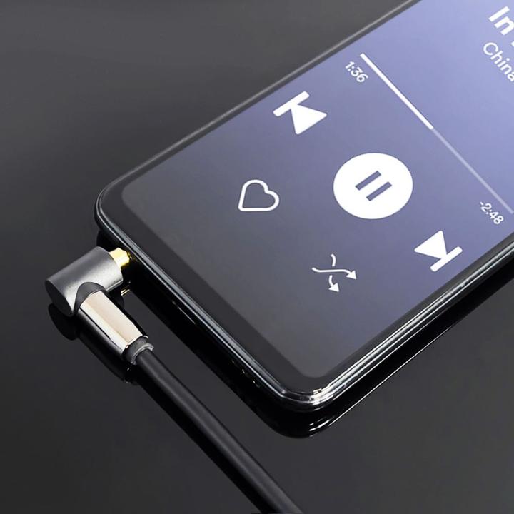 Actual product image Wozinsky AUX cable angled (male-male) mini jack cable 3 m black (3 m)