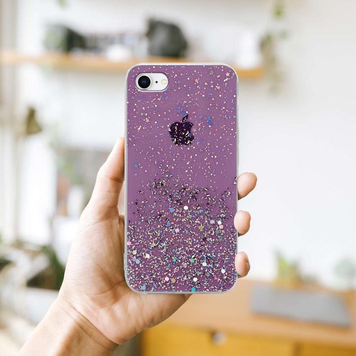 Actual product image Cadorabo TPU cover sparkling glitter (Apple iPhone 7, Apple iPhone SE (2nd Gen))
