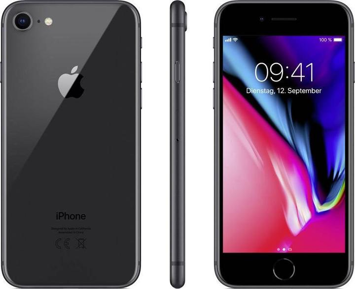 Immagine prodotto Renewd iPhone 8 (64 GB, Grigio siderale, 4.70", 12 Mpx, SIM singola, A / Come nuovo)