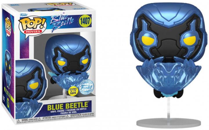 Produktbild Funko POP! Blue Beetle - Blue Beetle (Flight) Exclusive Phosphorescente