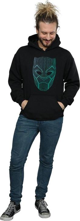 Produktbild Schwarzer Panther Stammesmaske Hoodie (S)