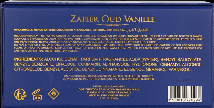 Image du produit Alexandre.J Zafeer Oud Vanilla Eau De Parfum Spray (Eau de parfum, 100 ml)