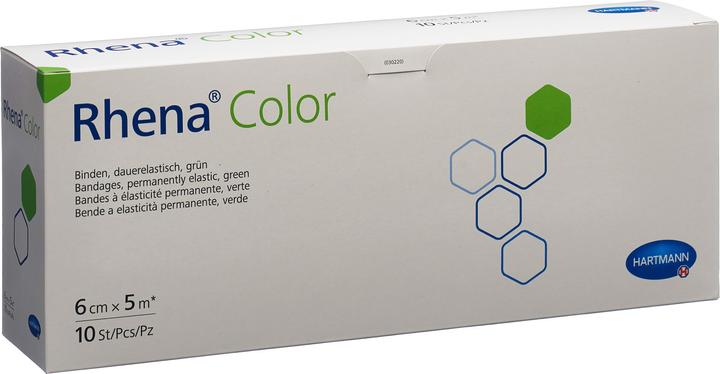 Image du produit Rhena Color Elastische Binden 6cmx5m grün offen