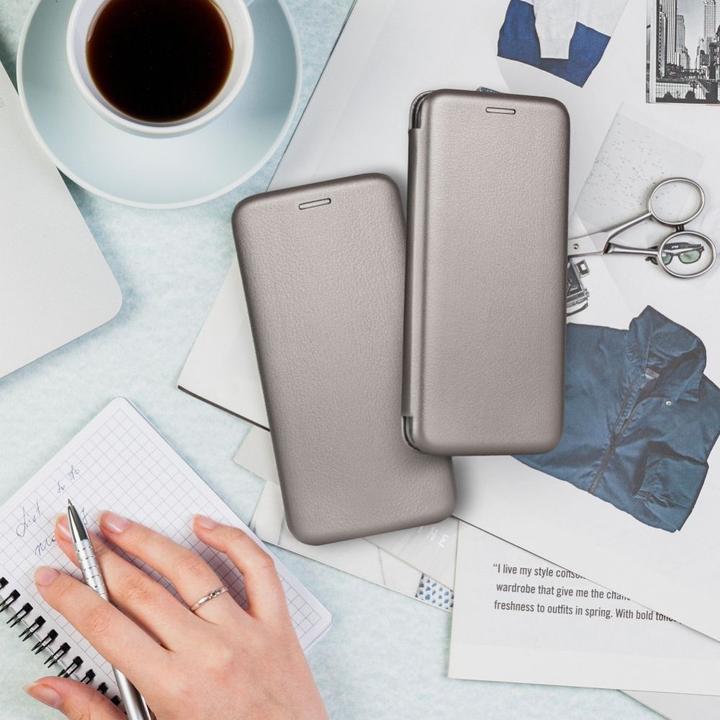 Actual product image Forcell Book case OEM ELEGANCE book case for SAMSUNG S24 PLUS grey (Samsung Galaxy S24+)