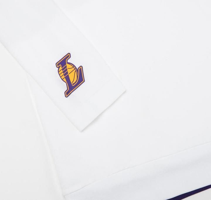 Actual product image Tarmak Women's/Men's long sleeve functional shirt NBA Los Angeles Lakers - UT500 white (M)