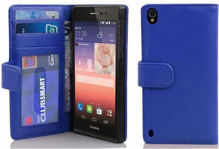 Productafbeelding Cadorabo Boek met 3 kaartsleuven Omslag (Huawei Ascend P7)