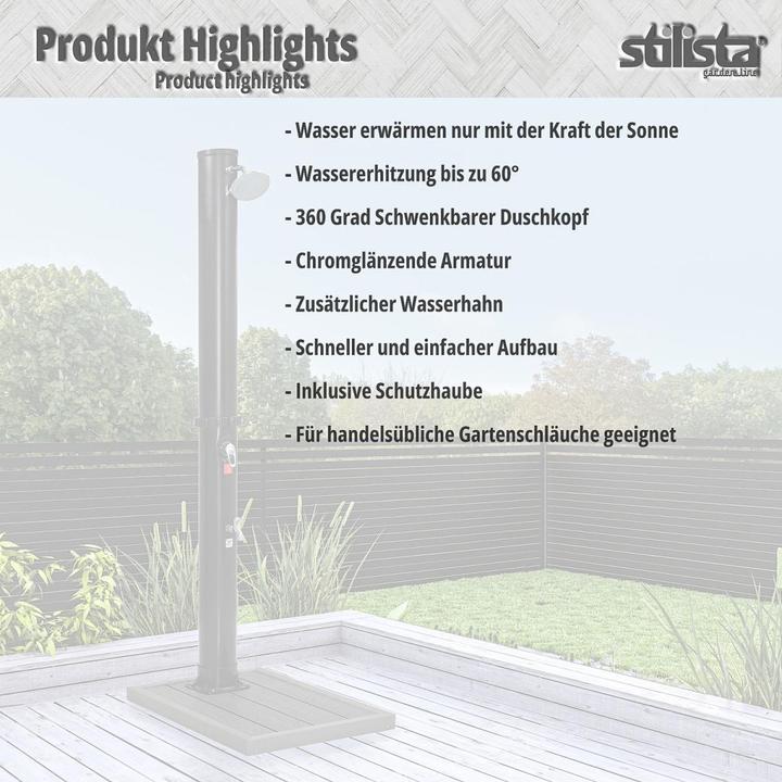 Image du produit Stilista Douche solaire + élément de sol