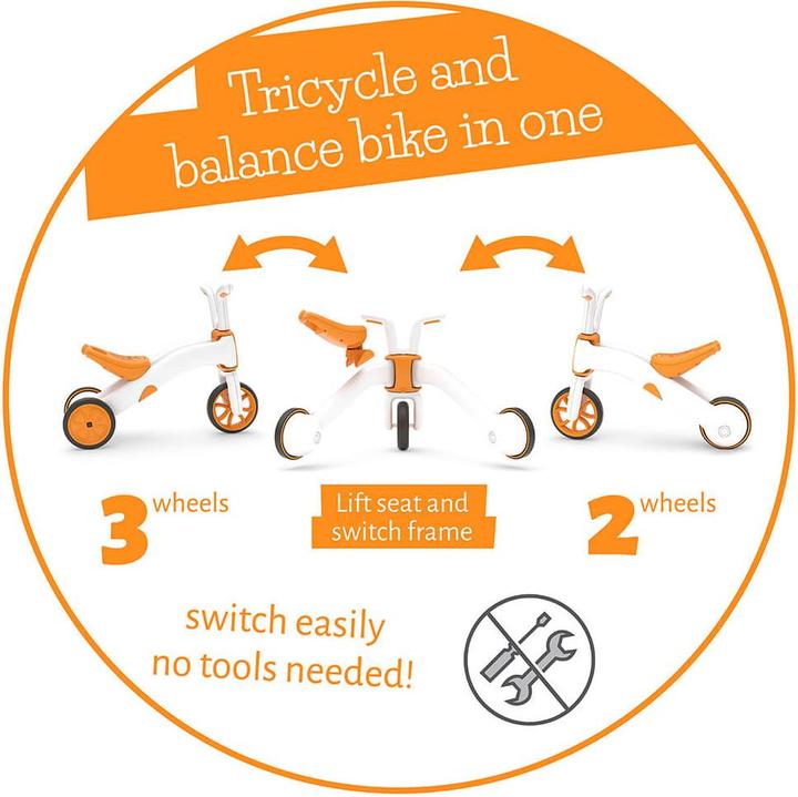 Image du produit Chillafish Bunzi Matte Edition Poussette + Balance Bike 2in1