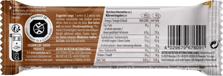 Produktbild Powerbar Protein+Vegan Riegel Peanut Chocolate 42 g (Peanut Choc, 2 Stk., 42 g)