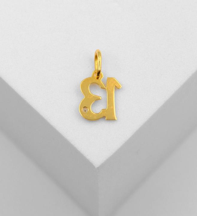 Produktbild Muau Zahl 13 (750, Weissgold, 18 K Gelbgold)