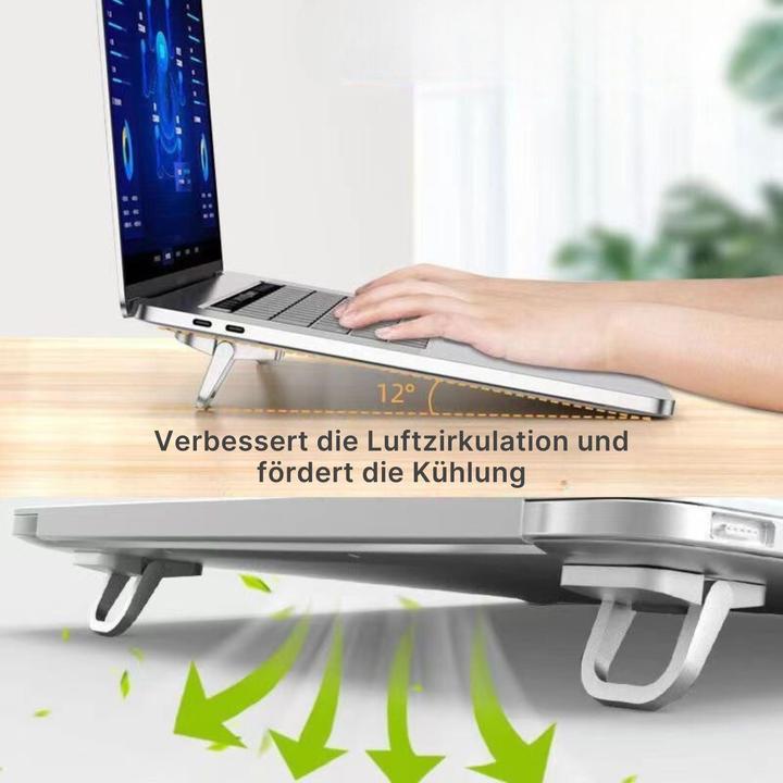 Produktbild Hermex 2-tlg. Notebookhalter Laptopständer Erhöhungspad Tabletständer