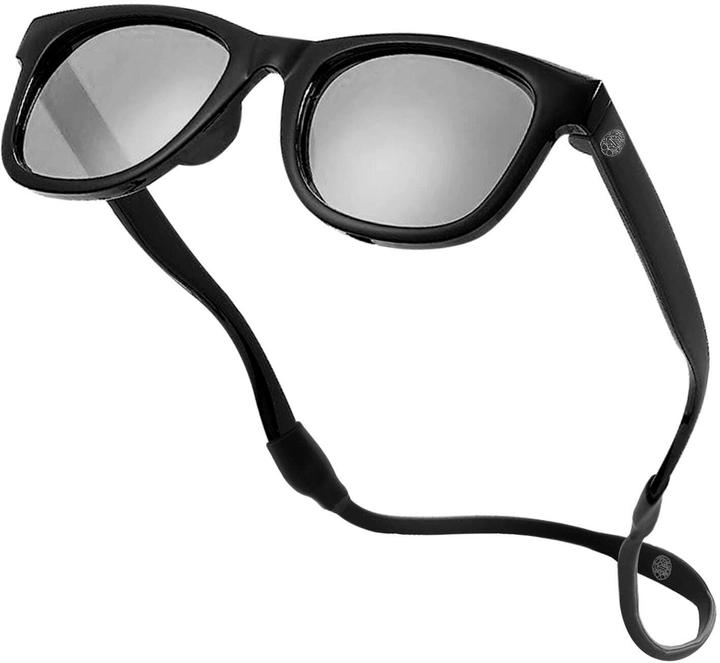 Baby Sunnies Baby-Sonnenbrille mit Band Schwarz