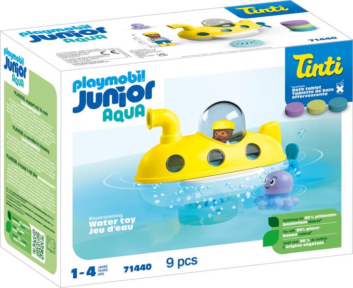 Actual product image Playmobil 71440 Playm. 1.2.3 AQUA & Tinti: Colourful submarine (71440, Playmobil 1.2.3)