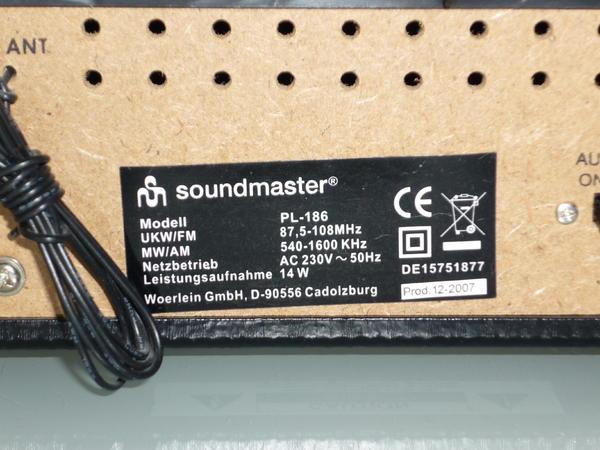 Productafbeelding Soundmaster Pl186h (Handmatig)