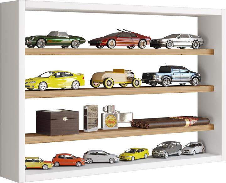 Actual product image VCM Wooden Wall Shelf Wall Display Case Shelf Osado M (60 x 10 x 40 cm)