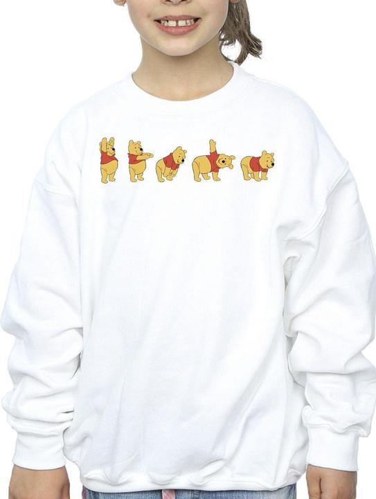 Actual product image Disney Girls Winnie The Pooh Stretching Sweatshirt (104)