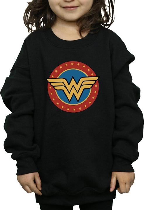 Immagine prodotto Wonder Woman Circle Logo Felpa Ragazze (152, 158)