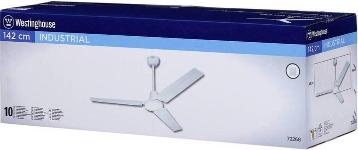 Image du produit Westinghouse Ventilateur de plafond Industrial 142 cm Blanc (58 dB)