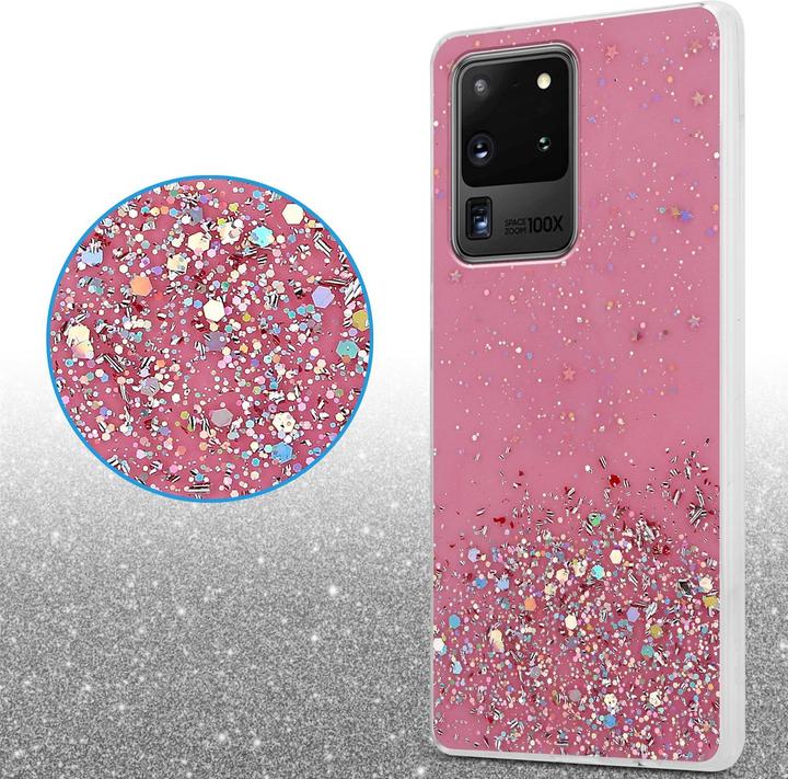 Actual product image Cadorabo TPU cover sparkling glitter (Samsung Galaxy S20 Ultra)