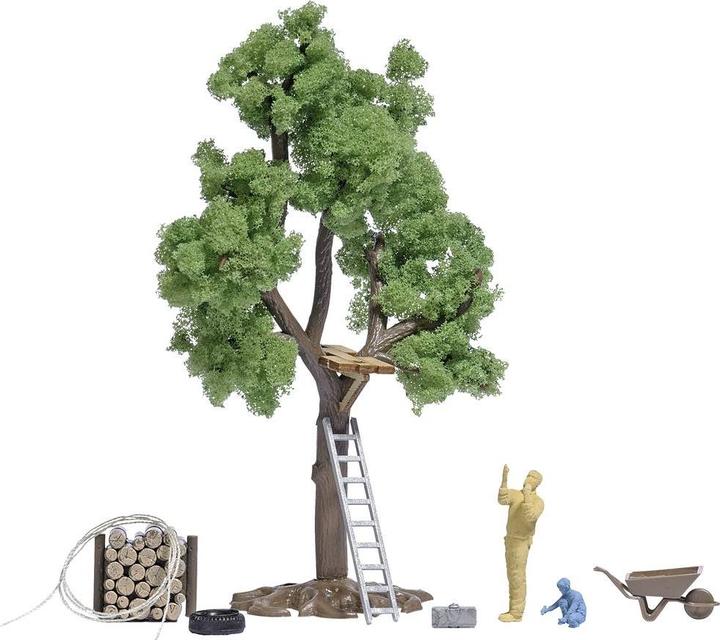 Actual product image Busch 1834 H0 Tree house under construction