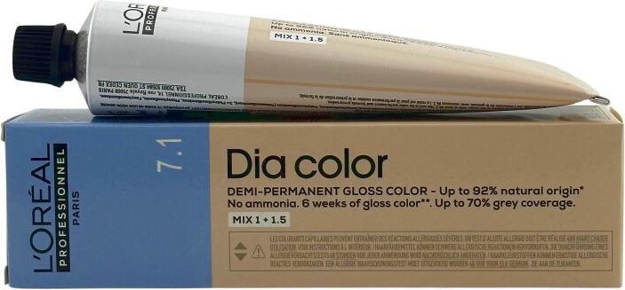 L'Oréal Professionnel Dia Color 7.1 Mittelblond Asch - 60ml (Blond)