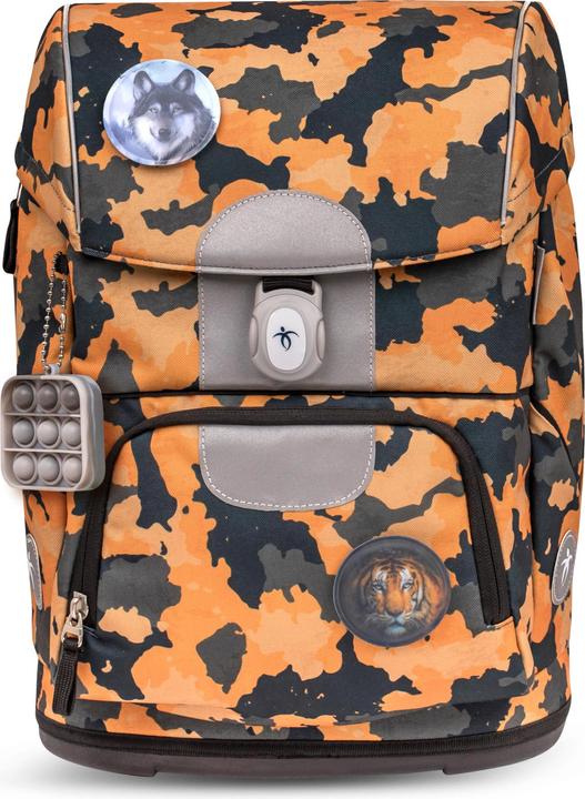 Immagine prodotto Belmil Motion ergonomisches Schulranzenset 5tlg. "Orange Camouflag (19 l)