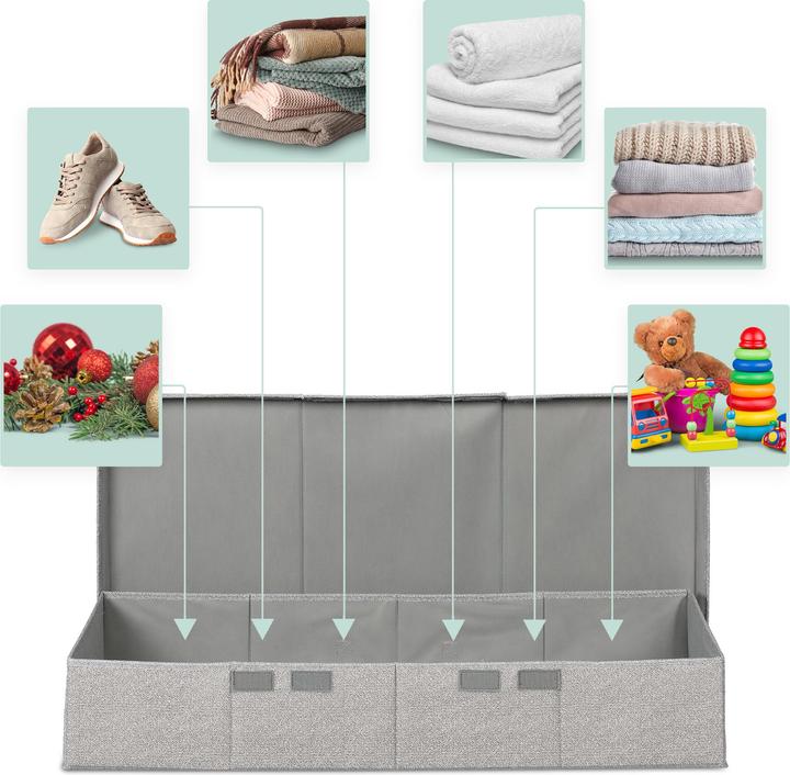 Produktbild Relaxdays 2x Unterbettkommode