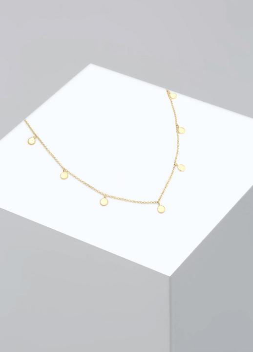 Actual product image Elli Choker mit Plättchen Matt Look (Sterling Silver, 36 cm)