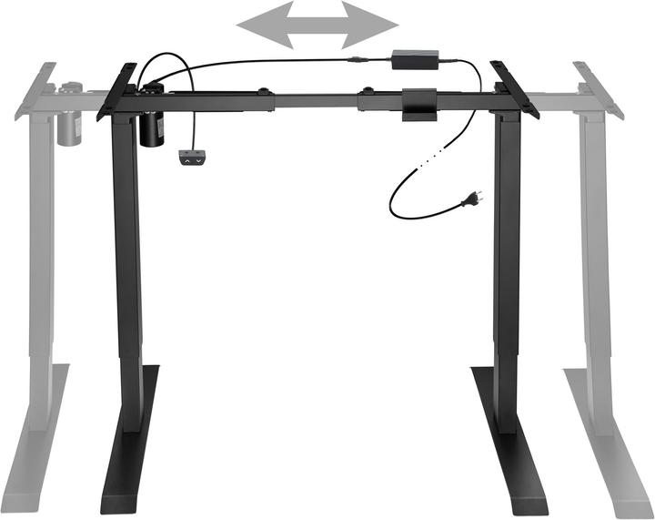 Actual product image tectake Electric table frame